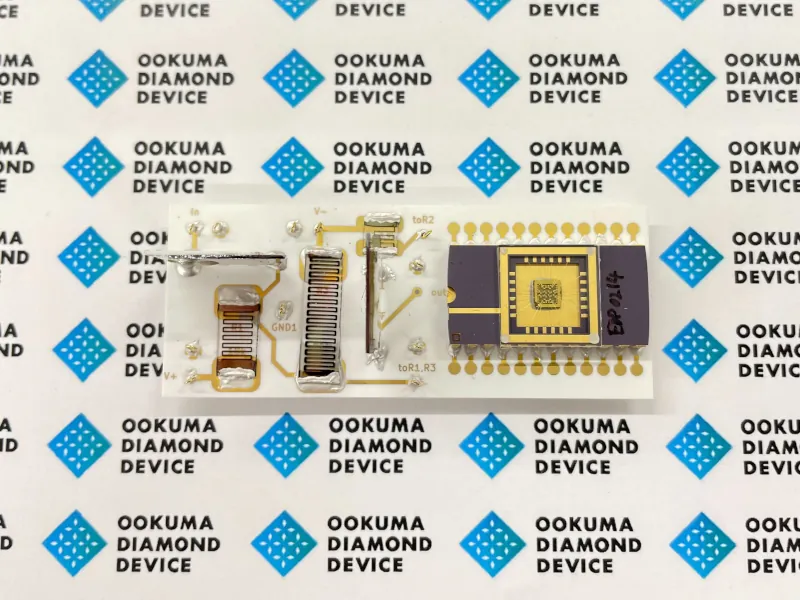 circuito amplificador Figure 02 semiconductor diamante