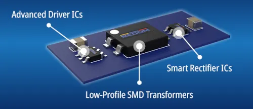 RECOM lanza CI de potencia y transformadores SMD para fuentes DC/DC aisladas personalizables