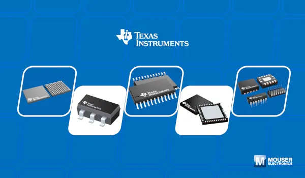 Mouser amplía su catálogo de Texas Instruments con PMIC, AFE, amplificadores y soluciones industriales avanzadas