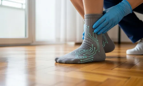 Un calcetín inteligente con sensores busca prevenir las complicaciones del pie diabético
