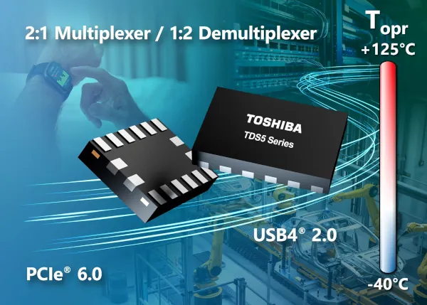 Toshiba presenta MUX/DEMUX para PCIe 6.0 y USB4 v2.0
